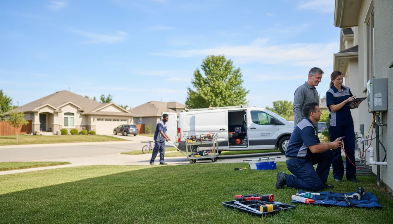Tankless water heater service in Markham, TX